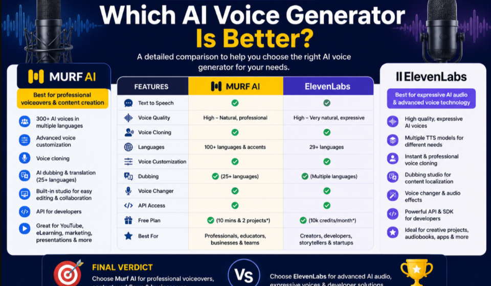 Murf AI vs ElevenLabs