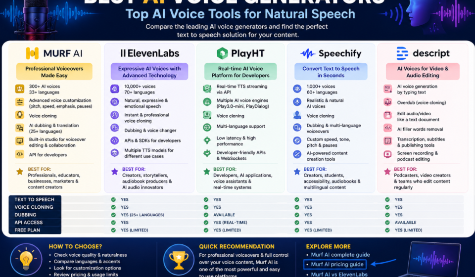 Best AI Voice Generators
