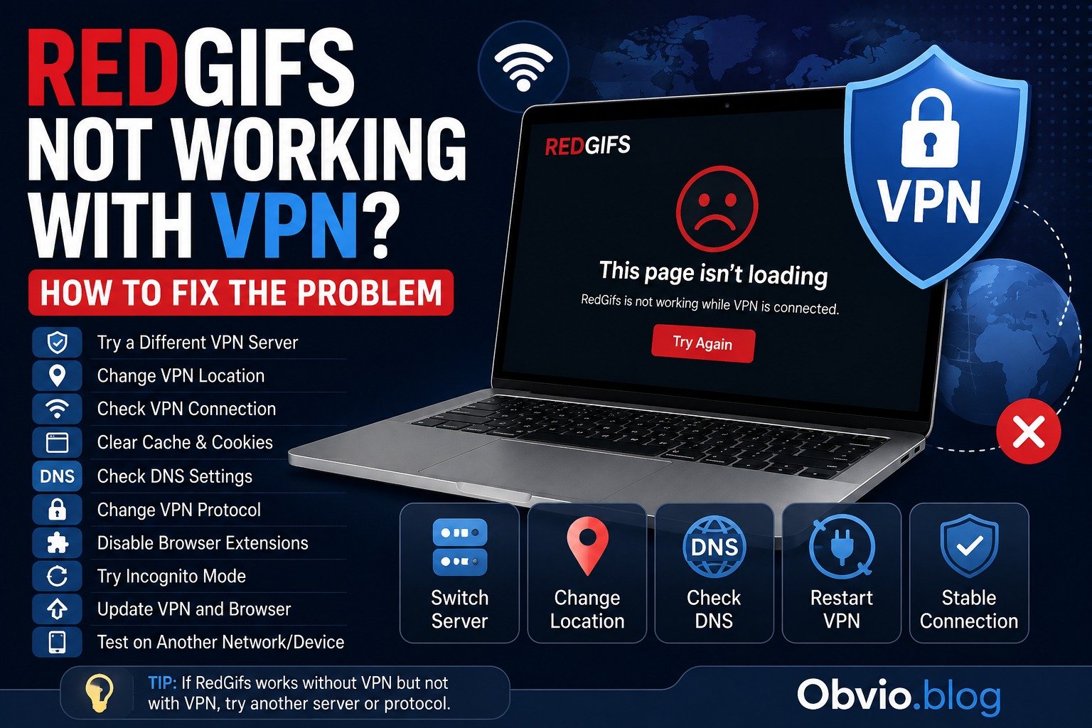 Redgifs Not Working With VPN? How to Fix the Problem