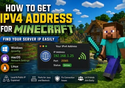 how to get ipv4 address for minecraft