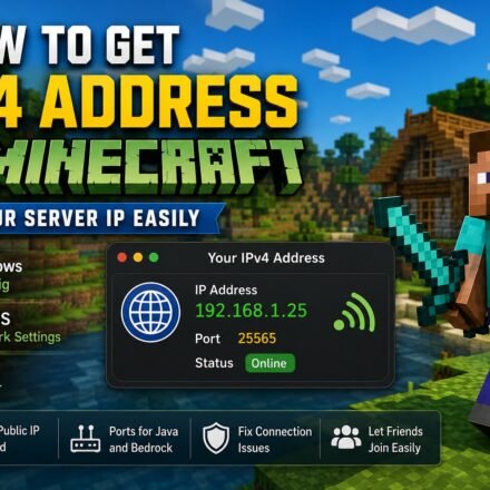 how to get ipv4 address for minecraft