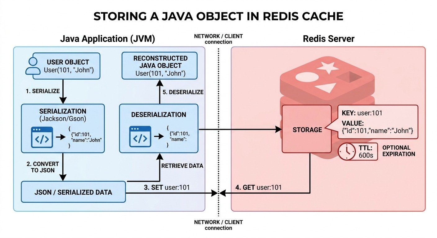 How to Store Objects in Redis Cache Using Java